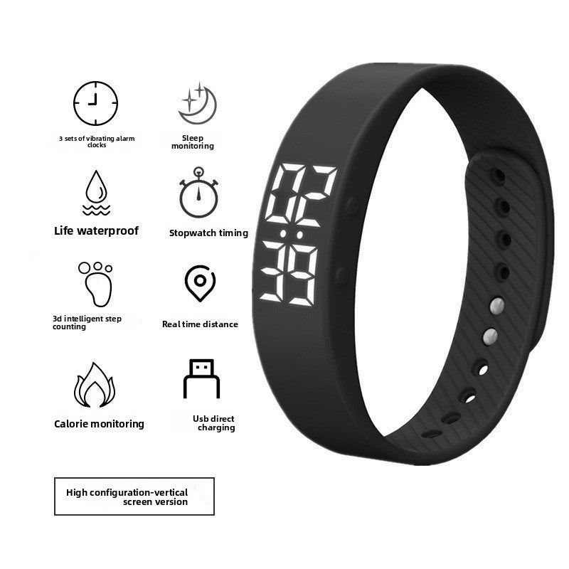 Digital Sports Watch with Silent Alarm