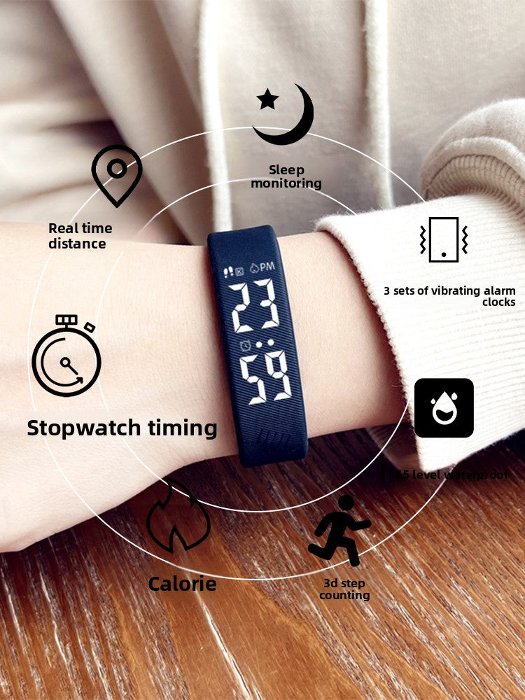 Digital Sports Watch with Silent Alarm