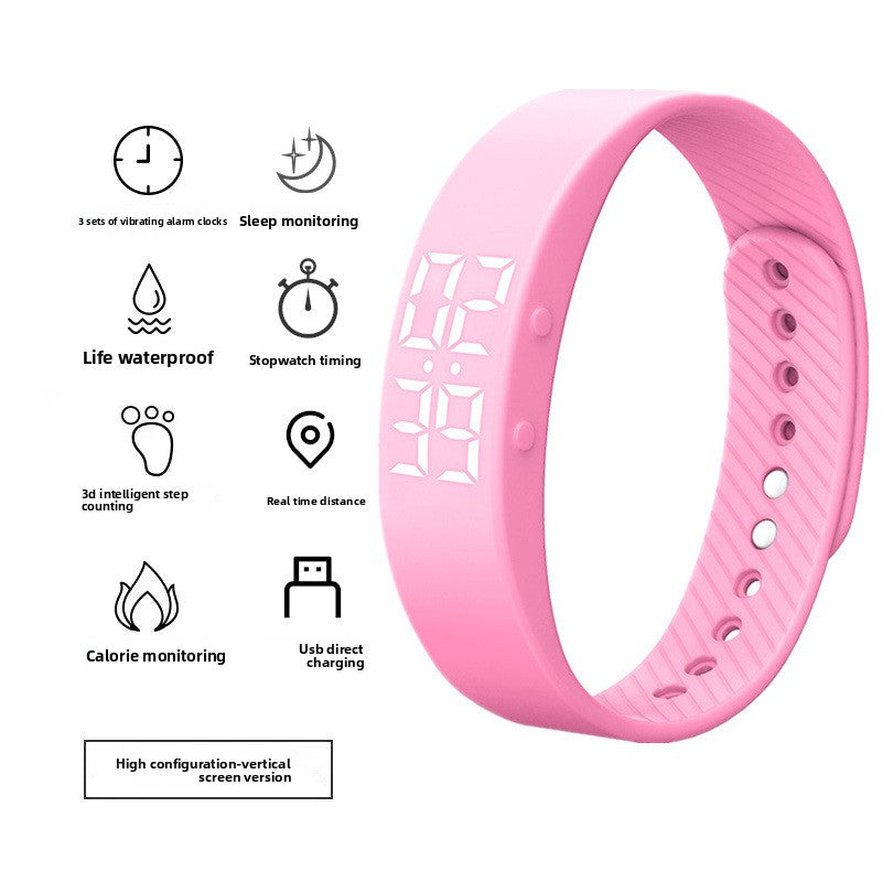 Digital Sports Watch with Silent Alarm