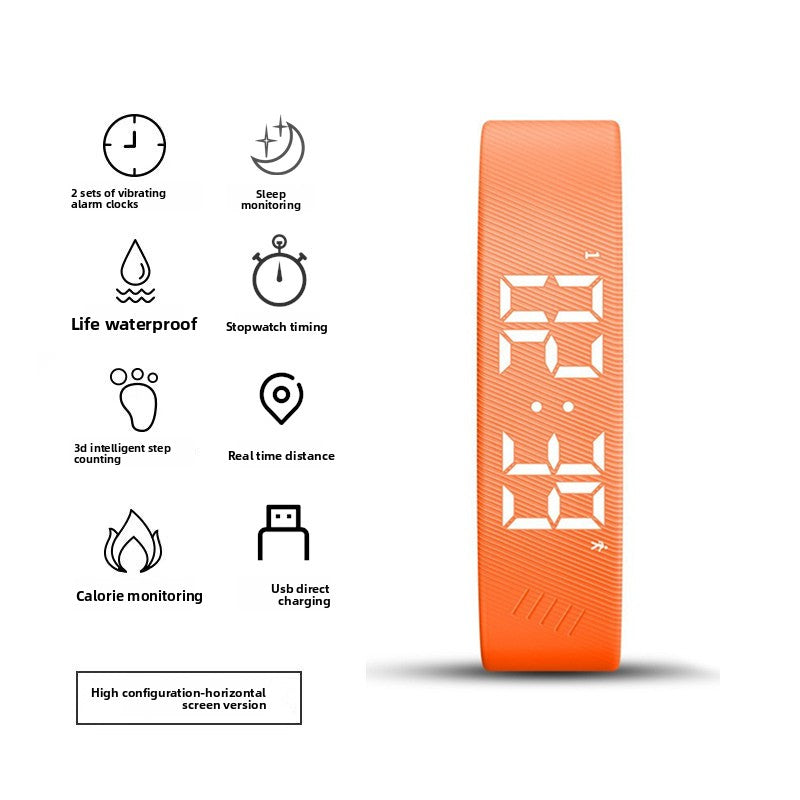 Digital Sports Watch with Silent Alarm