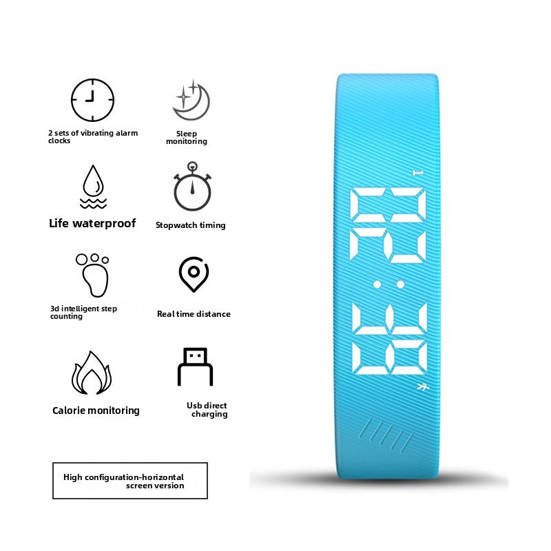 Digital Sports Watch with Silent Alarm