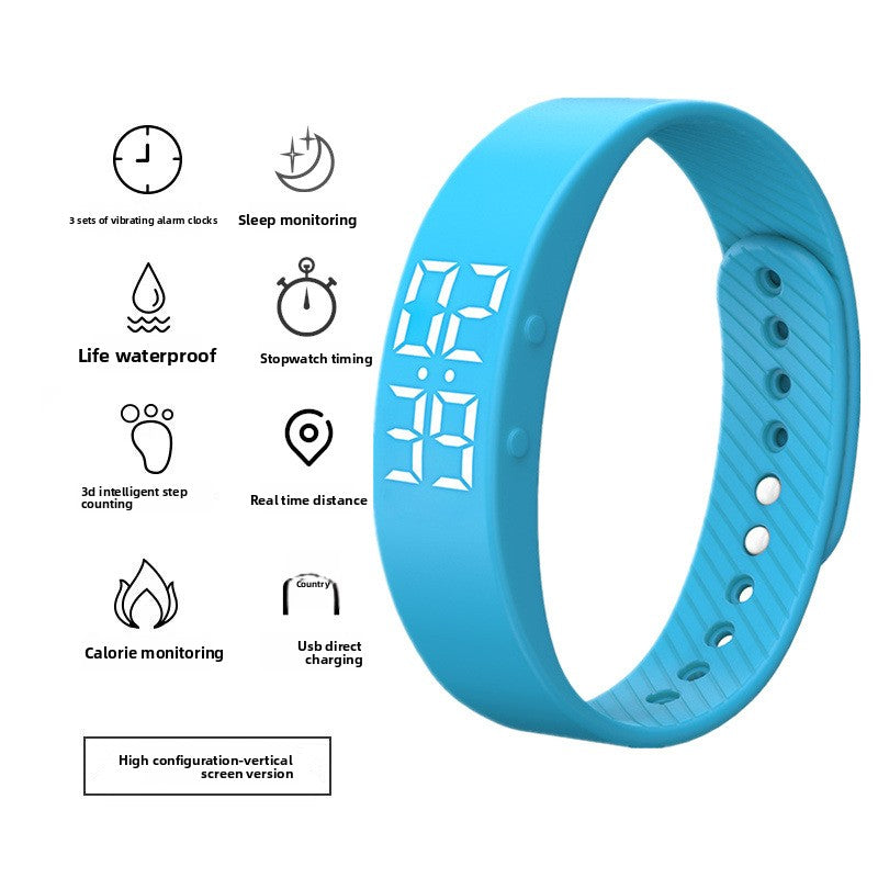Digital Sports Watch with Silent Alarm