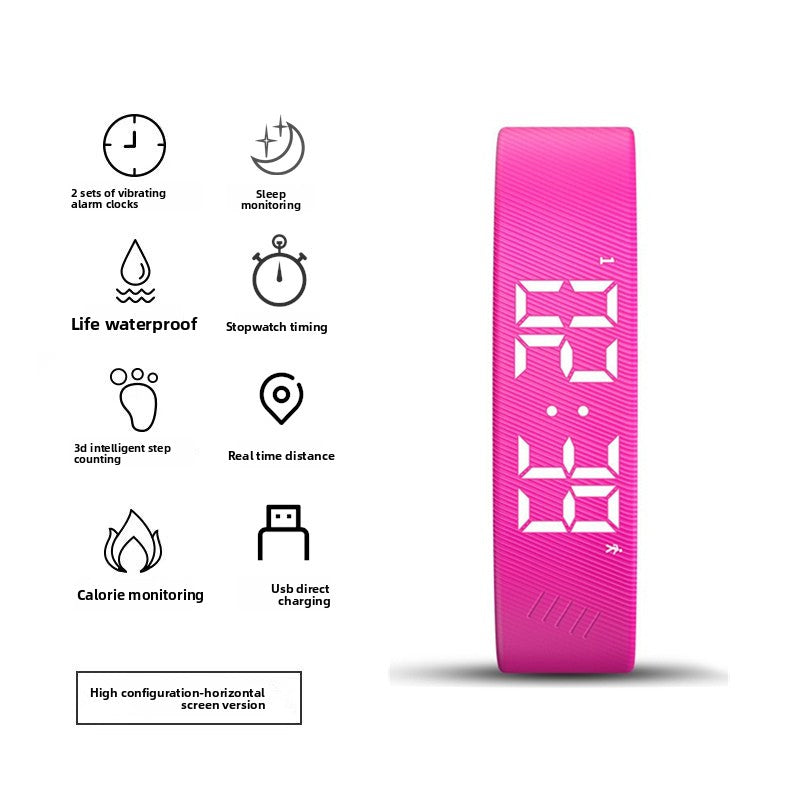 Digital Sports Watch with Silent Alarm