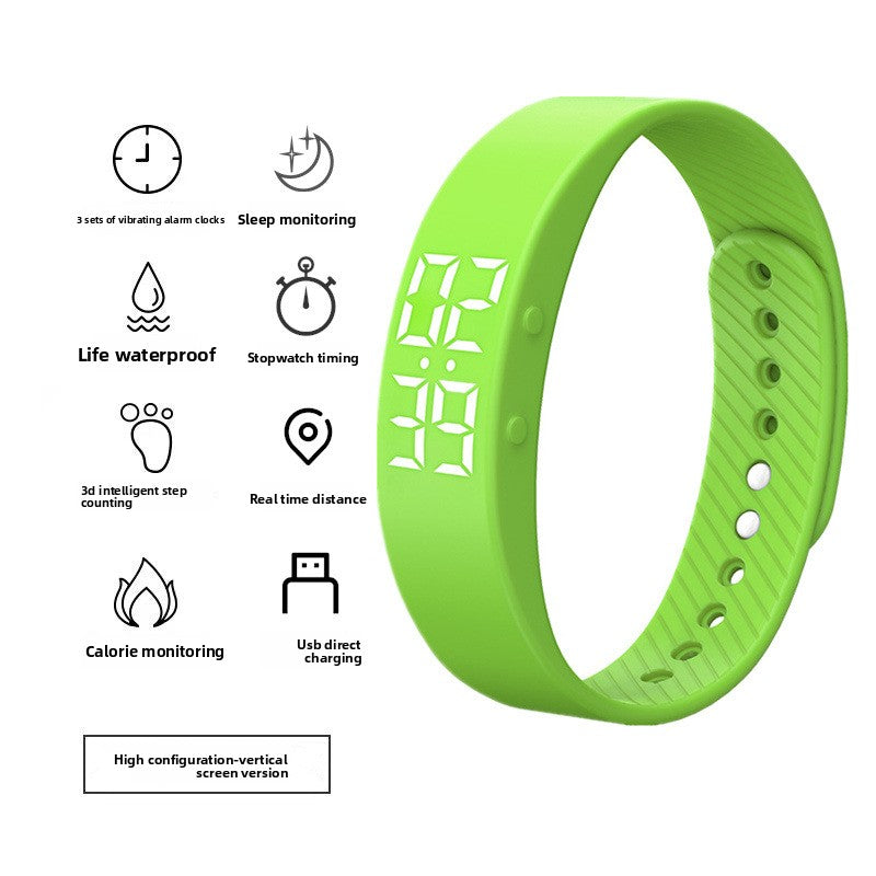 Digital Sports Watch with Silent Alarm